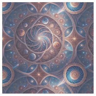 Himmelsgalaxie Spirale Mandala Design Muster Kunst Stoff