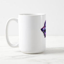 Himmelsgalaxie Wolf Brüllen Grafik T-Shirt Kaffeetasse