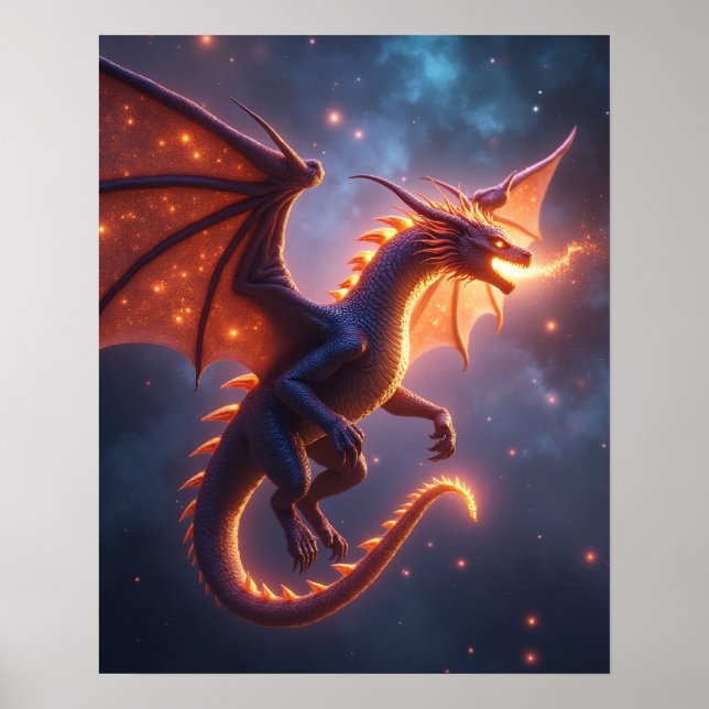 Himmelsglutdrache Poster (Vorne)