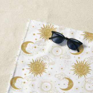 Himmelsgoldenes Strandtuch