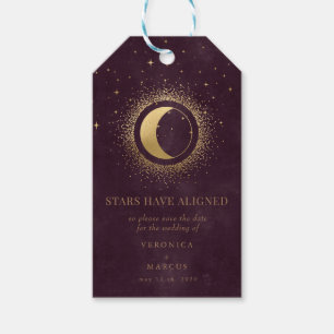 Himmelsgoldmoon Save the Date Foto Geschenkanhänger