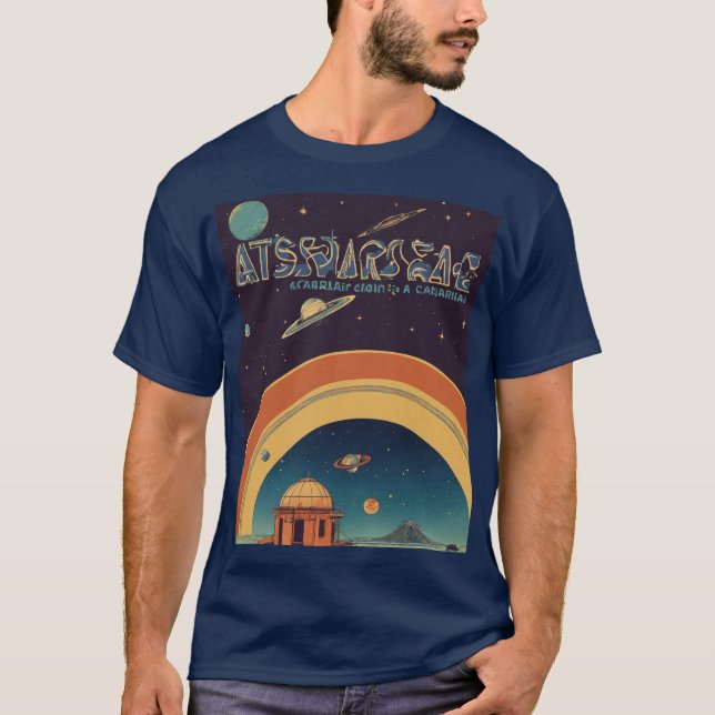 "Himmelsharmonie: Gravity-inspirierter Planetär Al T-Shirt (Vorderseite)