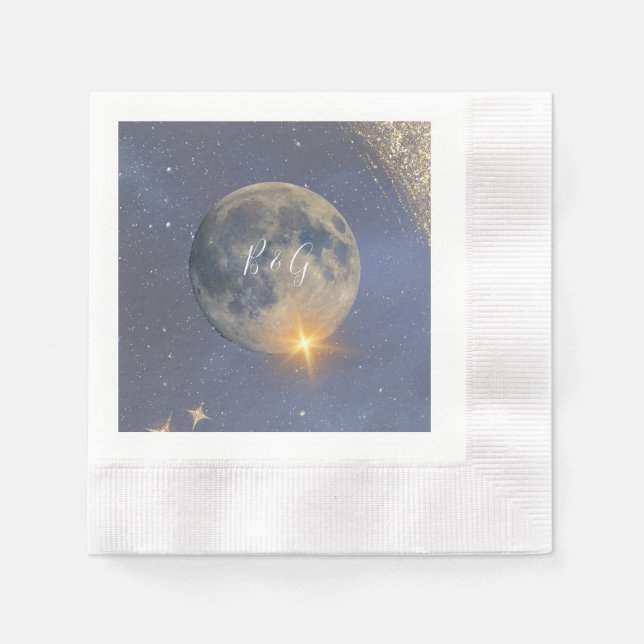 Himmelshochzeit Serviette (Vorderseite)