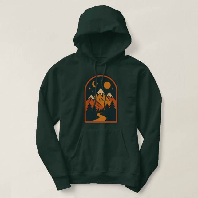Himmelskarten Pullover mit Kapuze für Herren (Design vorne)