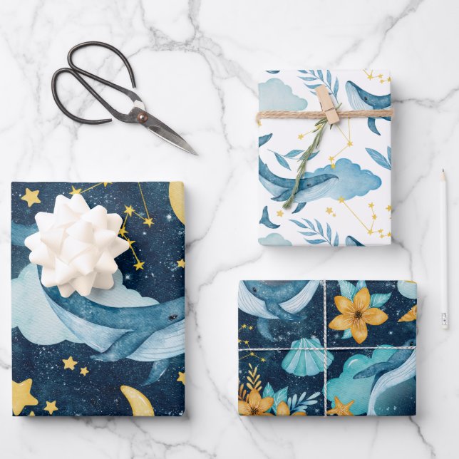 Himmelskinder-Verpackungspapier Geschenkpapier Set (Vorderseite)