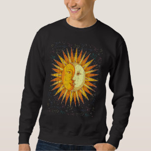 Himmelskörper Astronomie Sonne Mondsichel Astrolog Sweatshirt