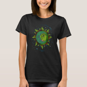 Himmelskörper Mond Sonne Boho Ästhetik Astrologie T-Shirt