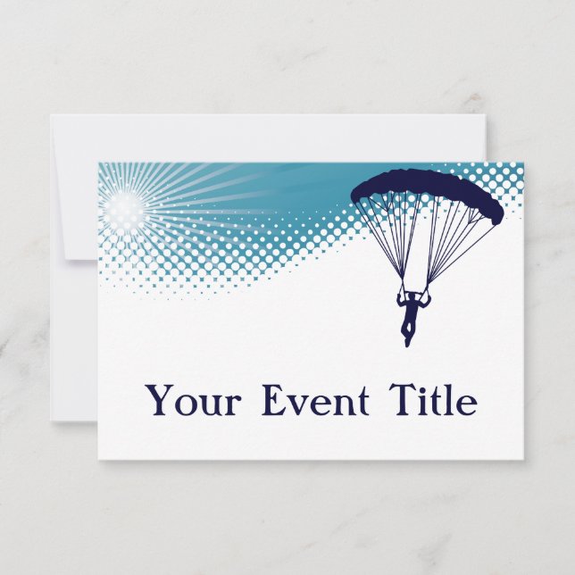 Himmelskydiver Einladung (Vorderseite)