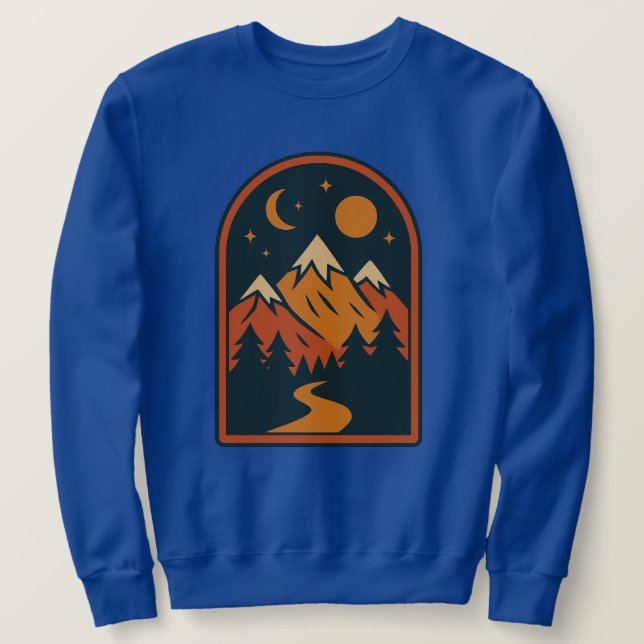 Himmelslandschaft Herren Sweatshirt (Design vorne)