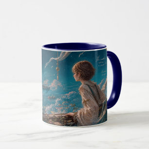 Himmelslandschaft-Tasse mit romantischem Reisenden Tasse