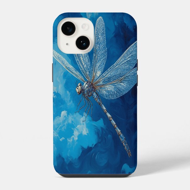 🦋 Himmelslibelle iPhone 14 Hülle (Rückseite)