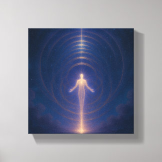 Himmelslicht-Wesen-Wandkunst Leinwanddruck