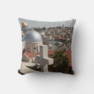 Himmelslinie des alten Jerusalems Kissen