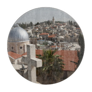 Himmelslinie des alten Jerusalems Schneidebrett