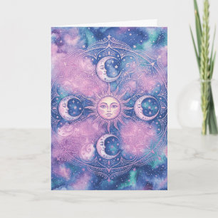 Himmelsmandala von Sonne und Mond, Galaxie und Neb Karte