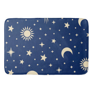 Himmelsmarineblau Badematte