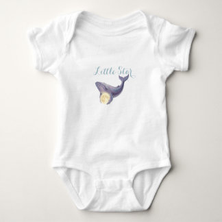 Himmelsmond-Baby-Shower-Wal-Bodyanzug | Person Baby Strampler