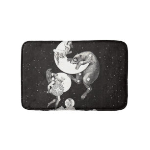 Himmelsmond Himmel Universum Gott Nacht Illustrati Badematte
