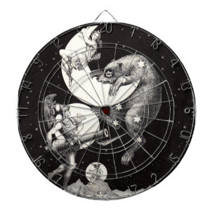 Himmelsmond Himmel Universum Gott Nacht Illustrati Dartscheibe