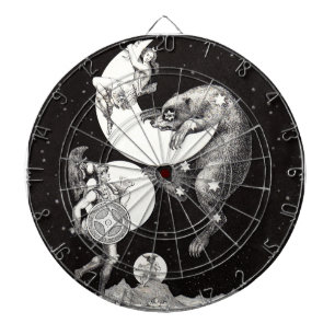Himmelsmond Himmel Universum Gott Nacht Illustrati Dartscheibe