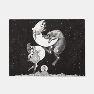 Himmelsmond Himmel Universum Gott Nacht Illustrati Fußmatte
