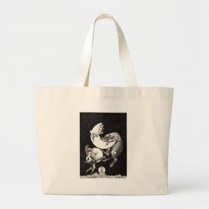 Himmelsmond Himmel Universum Gott Nacht Illustrati Jumbo Stoffbeutel