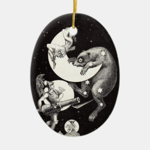 Himmelsmond Himmel Universum Gott Nacht Illustrati Keramikornament