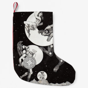 Himmelsmond Himmel Universum Gott Nacht Illustrati Kleiner Weihnachtsstrumpf
