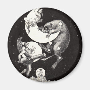 Himmelsmond Himmel Universum Gott Nacht Illustrati Magnet