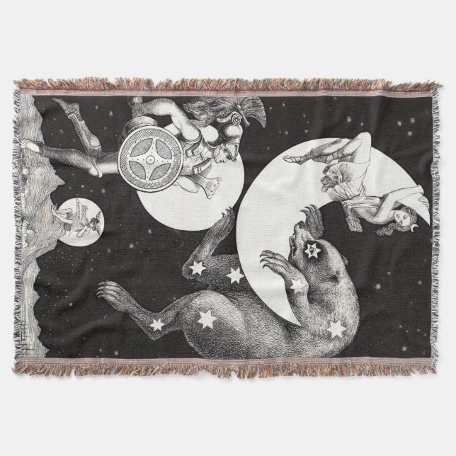 Himmelsmond Himmelswelt Gottes Nacht Illustration Decke (Vorderseite)