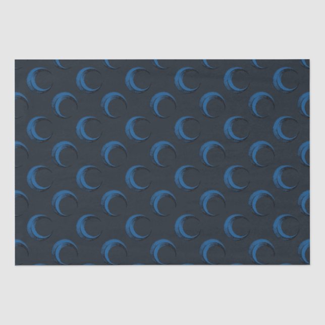 Himmelsmonde-Muster Halloween Seidenpapier (Vorderseite)