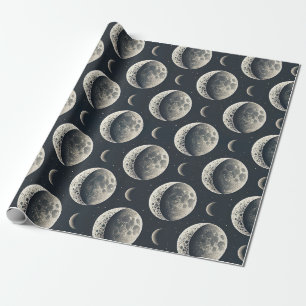 Himmelsmondphase (1) geschenkpapier