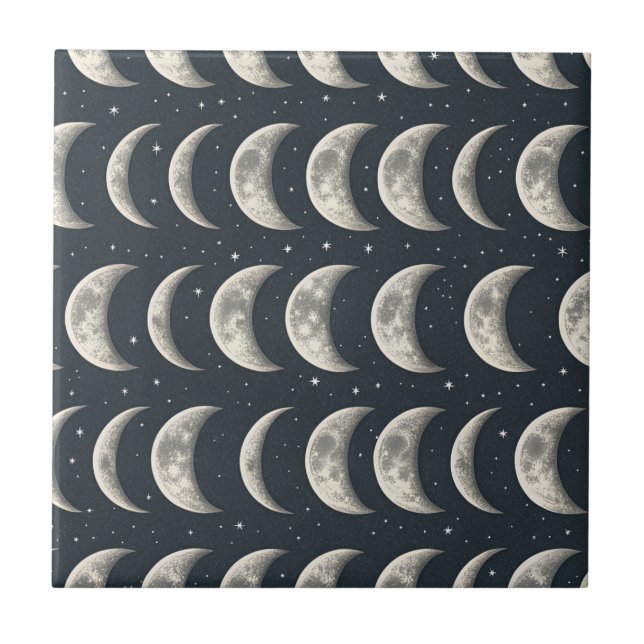 Himmelsmondphase (3) fliese (Vorderseite)