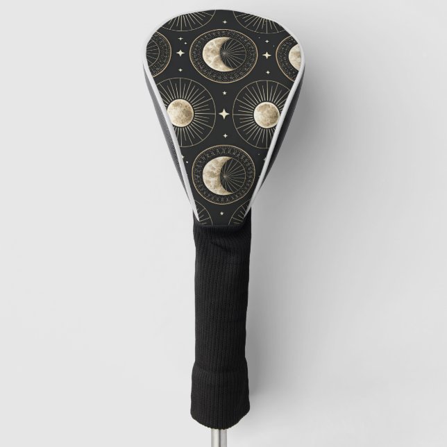 Himmelsmondphase (5) golf headcover (Vorderseite)