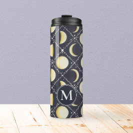 Himmelsmondphasen-Muster Thermosbecher