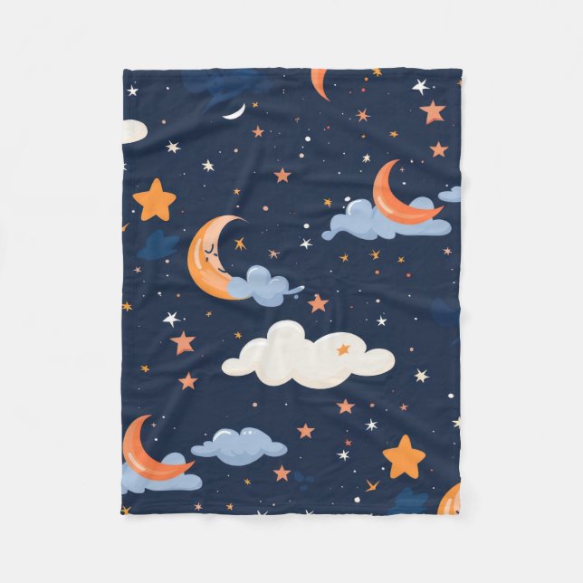 Himmelsmusterpapier-Astronomie Fleecedecke (Vorderseite)