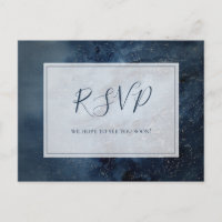 Himmelsnächtlicher Himmel mit Frame Wedding RSVP