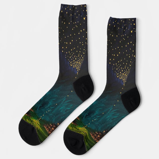 Himmelsocken Socken (Linkes Detail)