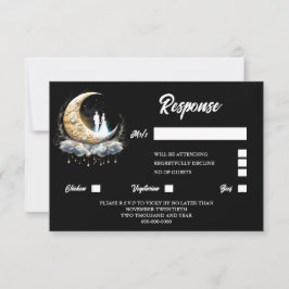 Himmelspferde Silhouette Luna Mondsonntag RSVP Karte
