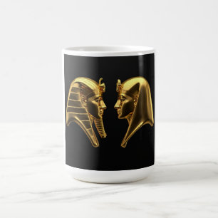 Himmelspharaonen: Kosmische Galaxie-Kunst des alte Kaffeetasse