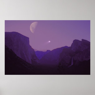 Himmelssegler Yosemite Tal Dusk Monte Poster