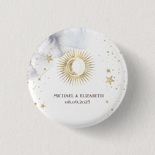 Himmelssonne, Mond, Sterne  Button