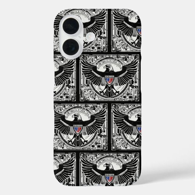 Himmelssouverän iPhone 16 Hülle (Rückseite)
