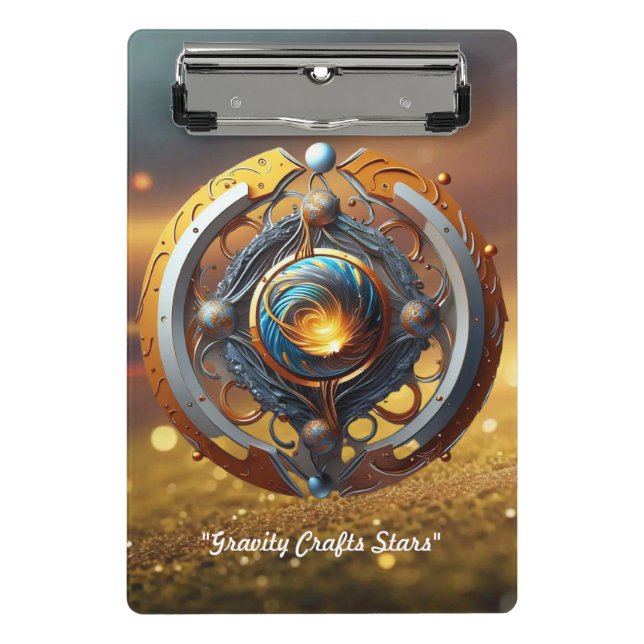 "Himmelsstrahlung" Mini Klemmbrett (Vorderseite)