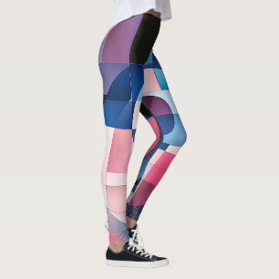 Himmelssymmetrie: Geometrische Formen, Blues und R Leggings