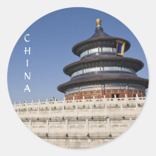 Himmelstempel in Peking Runder Aufkleber