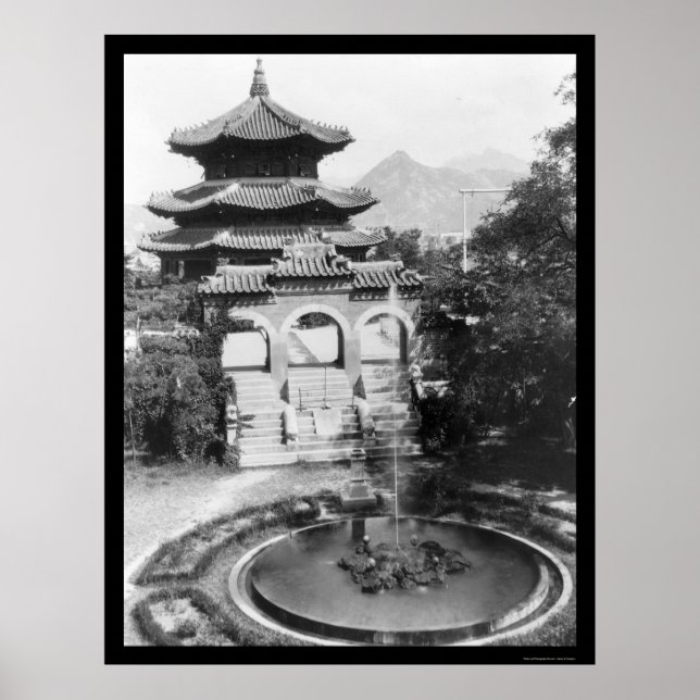 Himmelstempel Seoul Korea 1925 Poster (Vorne)
