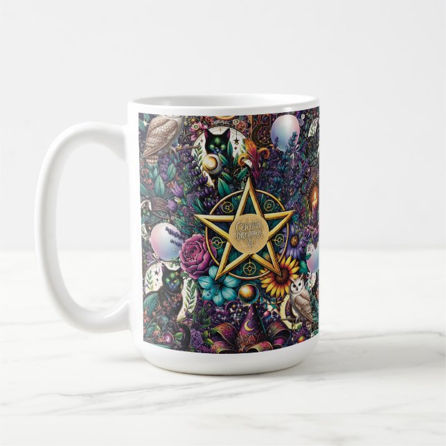 Himmelsträumer Mystische Design Heide und Natur Kaffeetasse (Links)