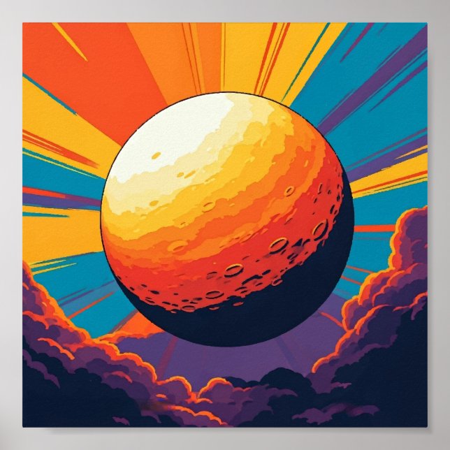 Himmelsuntergangsposter Poster (Vorne)