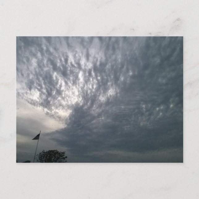 Himmelswache mit Flagge Postkarte (Vorderseite)